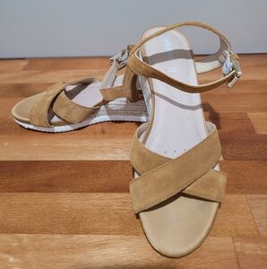 GEOX Ischia Corda Espadrille Wedge 7.5 US